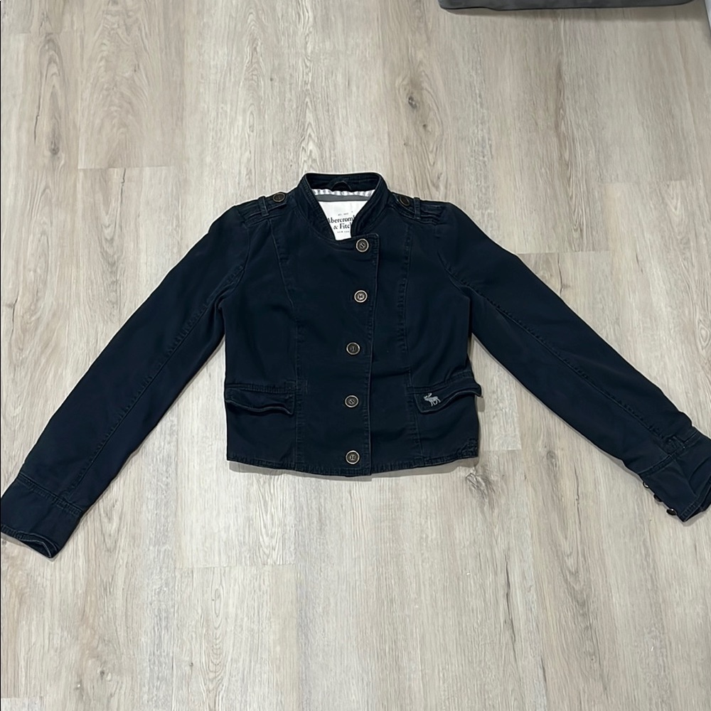 Abercrombie & Fitch Navy Spring Jacket Y2K Vintage Button Up